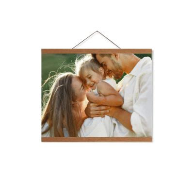Poster with Wooden Poster Hanger – A2 Landscape