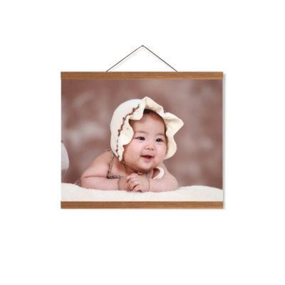 Poster with Wooden Poster Hanger – A3 Landscape