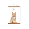 Poster with Wooden Poster Hanger – A3 Portrait
