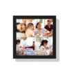 Custom 4 Square Photo Tiles in Black Frame
