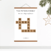 Custom Family Crossword – A3 Portrait  Poster Hanger