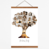 Custom Family Tree Collage  – A2 Portrait  Poster Hanger