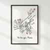 Personalized Family Hands Print for Mom – Birthday or Mother’s Day Gift