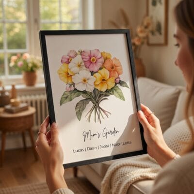 Custom Birth Flower Wall Art – Birthday or Mother’s Day Gift for Mom - Image 4