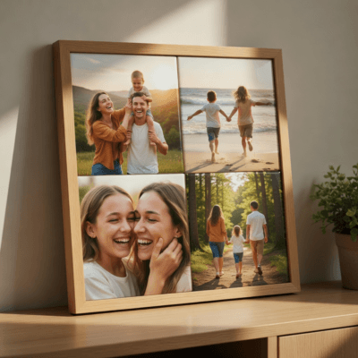 Custom 4 Square Photo Tiles - Image 3