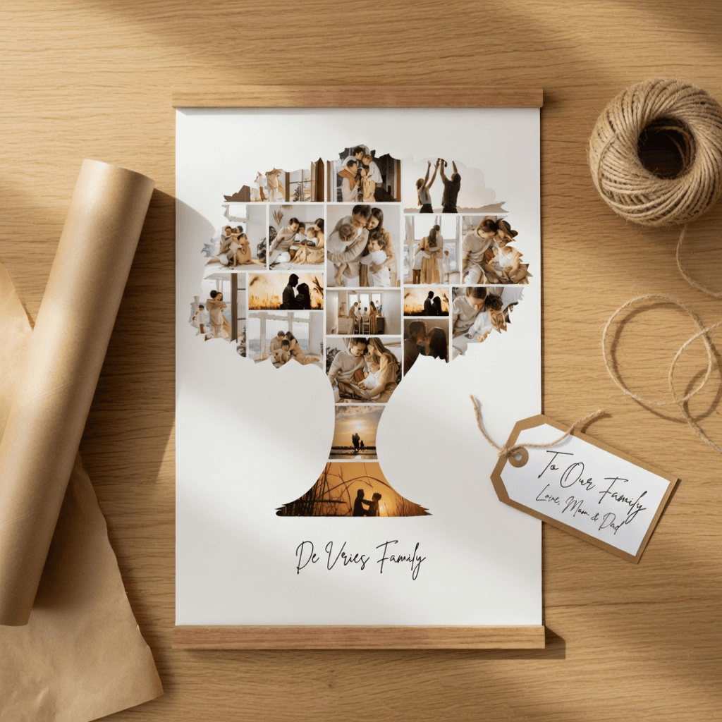 Custom Family Tree Collage – Poster Hanger - Image 5