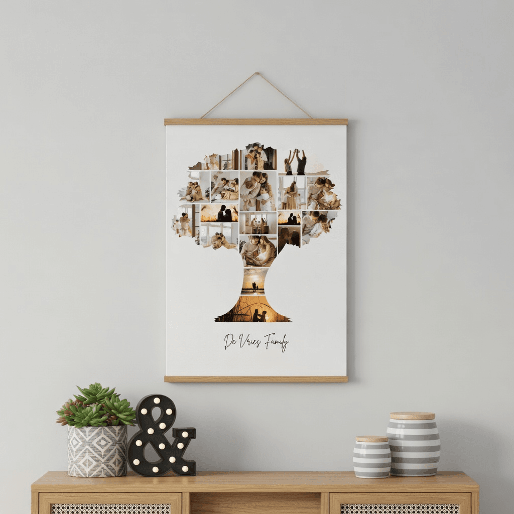 Custom Family Tree Collage – Poster Hanger - Image 2