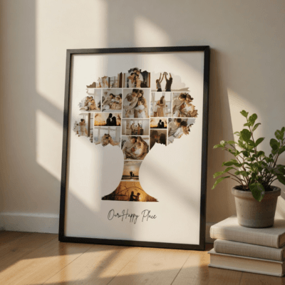 Alternative view of Custom Family Tree Collage  – Framed Poster