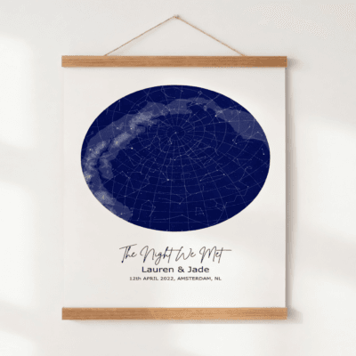 Personalized Star Map – Poster Hanger