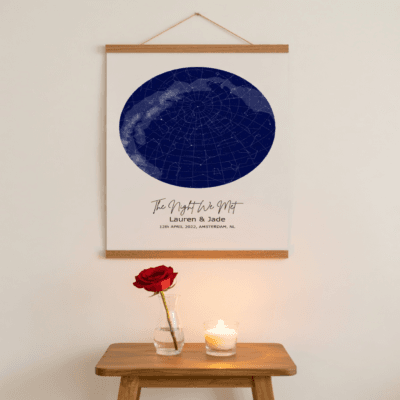 Personalized Star Map – Poster Hanger - Image 3