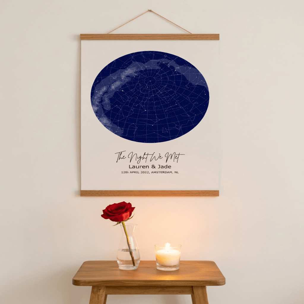 Personalized Star Map – Poster Hanger - Image 3