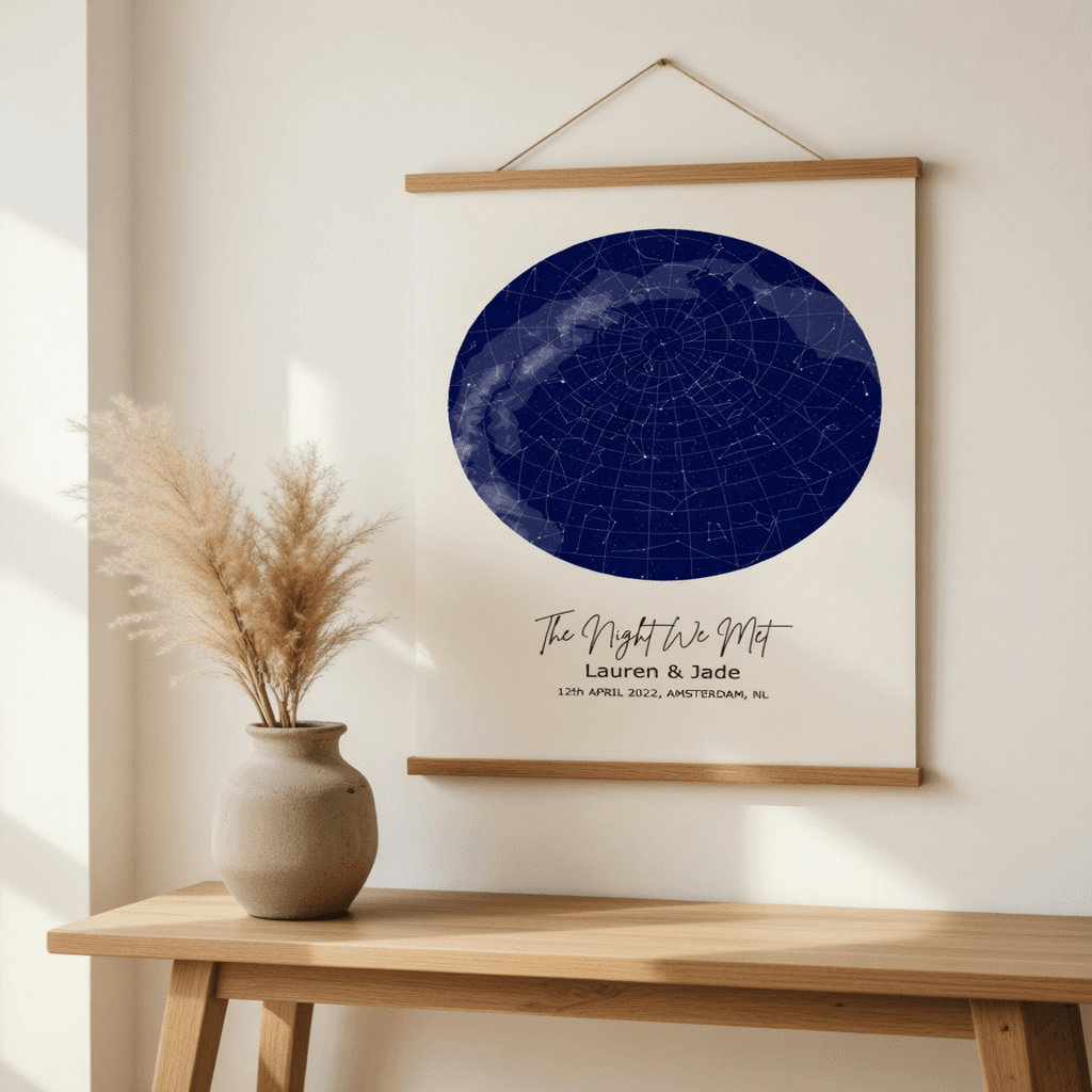 Personalized Star Map – Poster Hanger - Image 2
