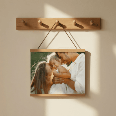 Alternative view of Poster with Wooden Poster Hanger